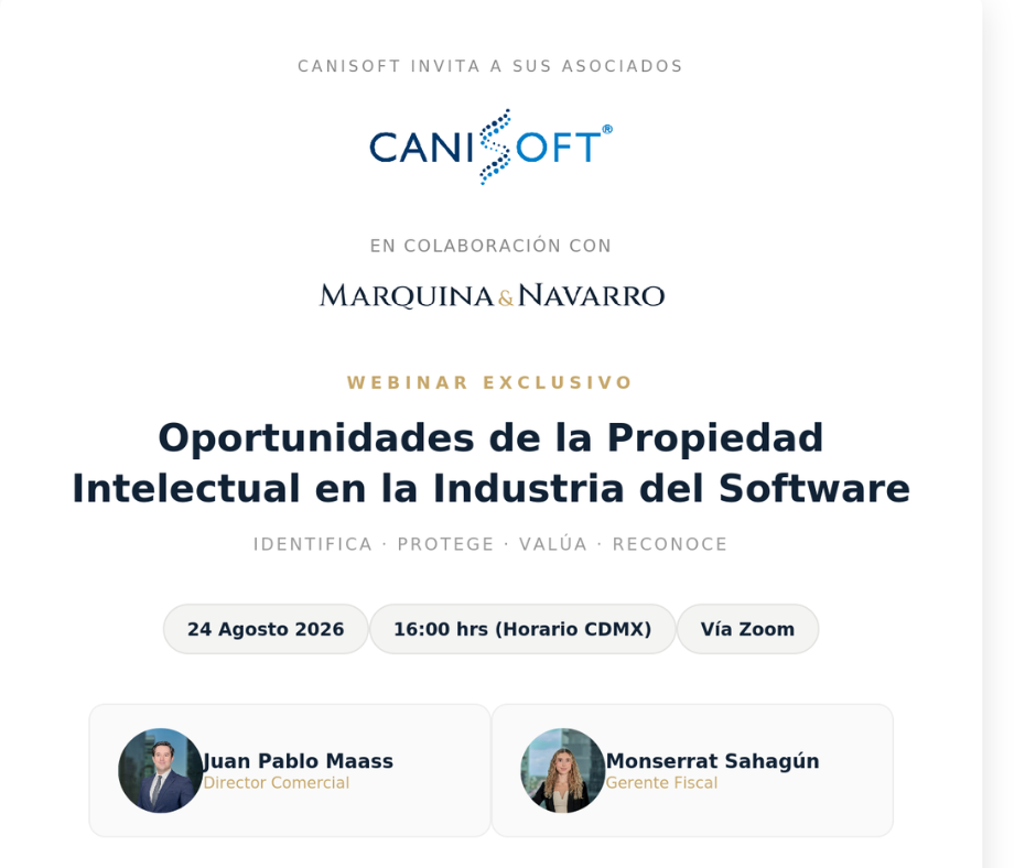Webinar Exclusivo: Oportunidades de la Propiedad Intelectual en la Industria del Software